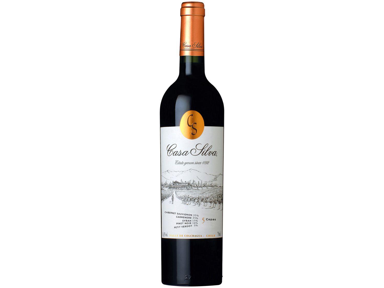 Vinho Tinto Seco Casa Silva Especialidades - 5 Cepas 2019 Chile 750ml
