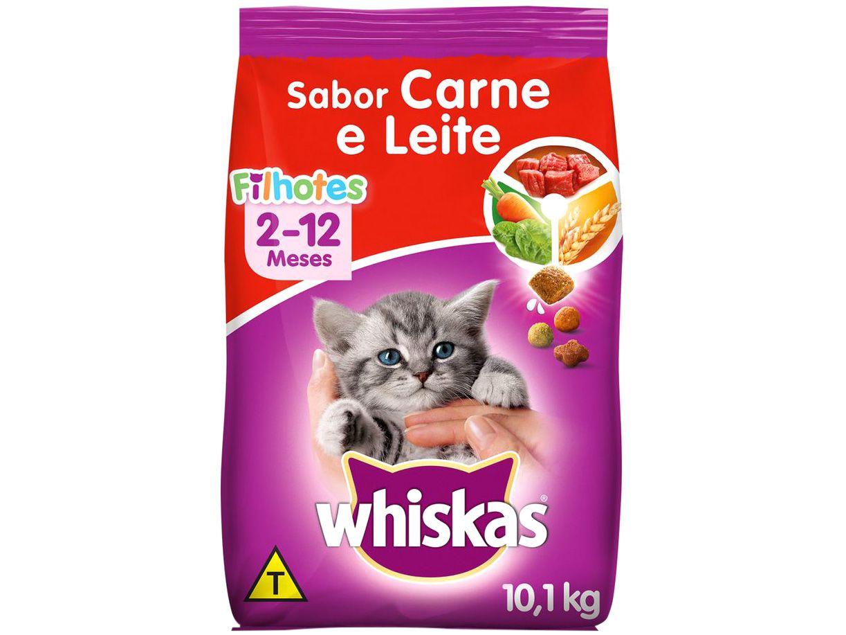 Ração Premium para Gato Whiskas Carne e Leite - Filhote 10,1kg