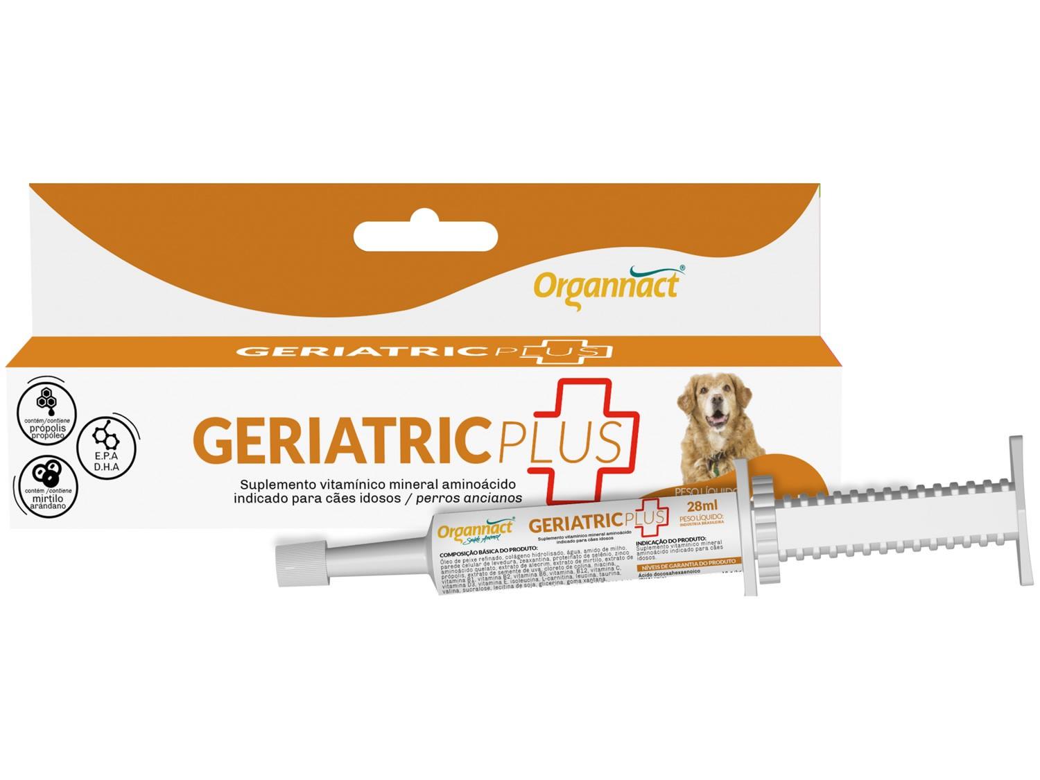 Suplemento Organnact Geriatric Plus - para Cachorro 28ml