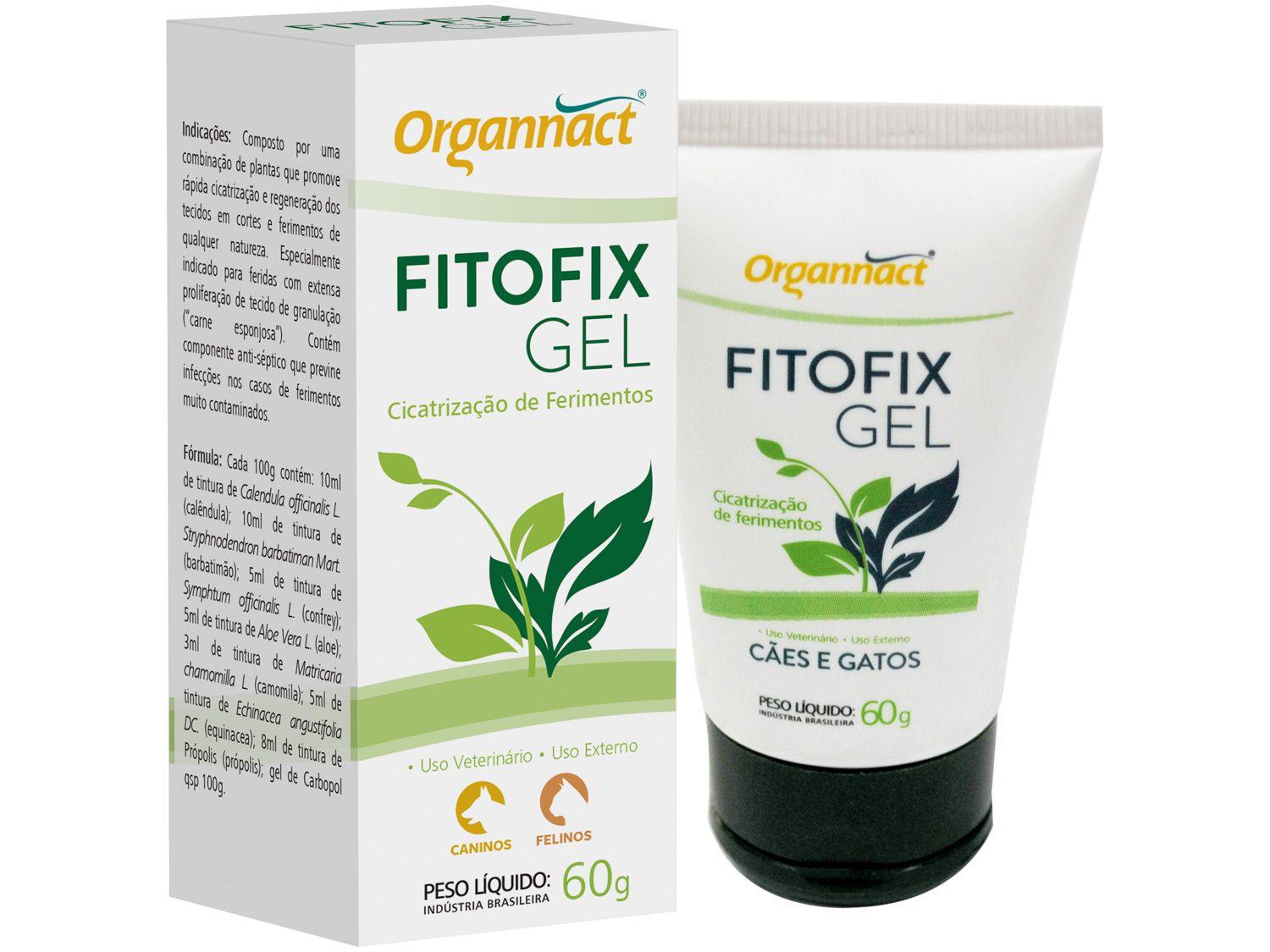Cicatrizante Organnact Fitofix - para Cachorro e Gato 60g