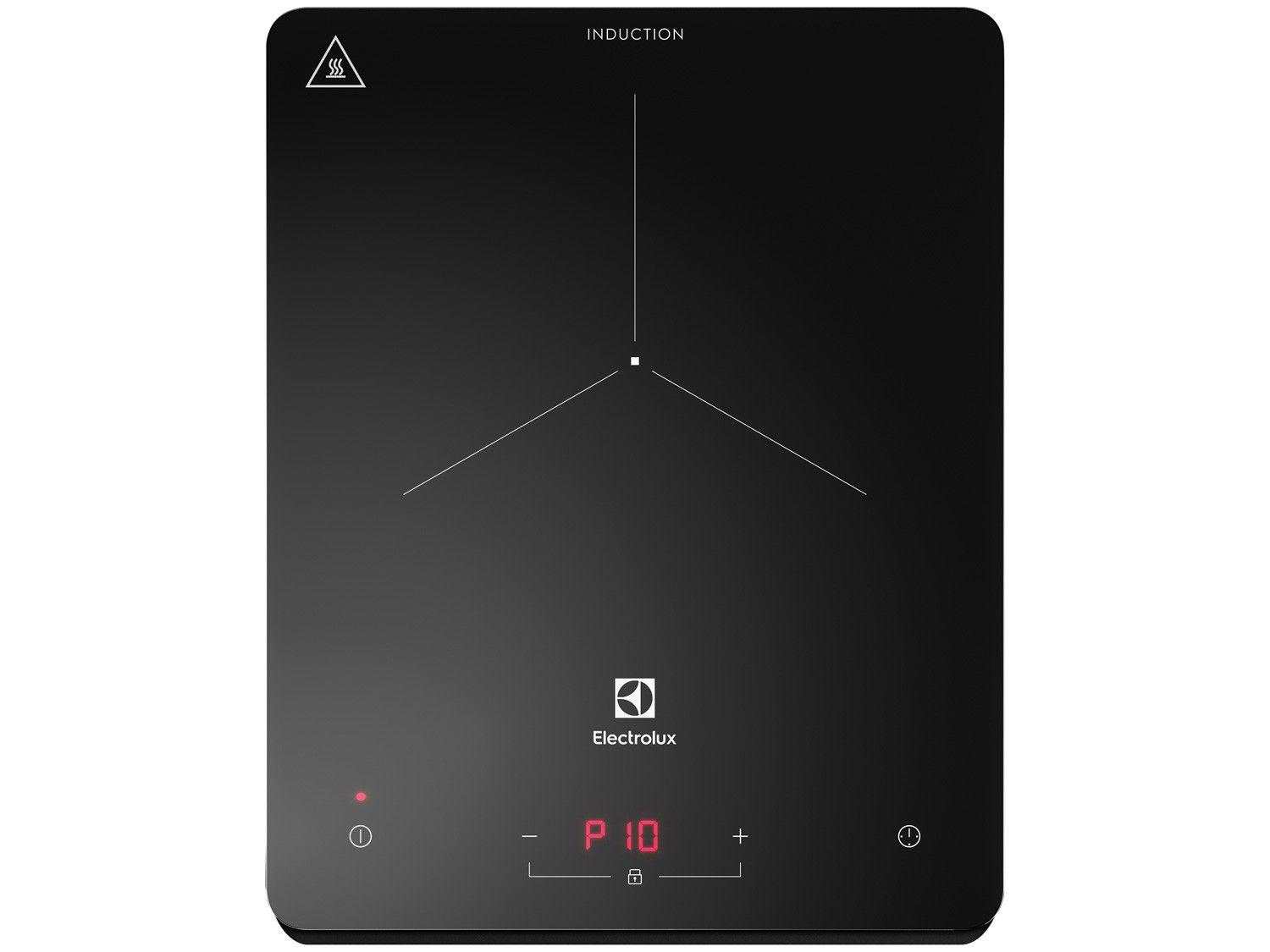Cooktop 1 Boca Electrolux Indução Portátil - Vitrocerâmico Preto Touch IE3TP