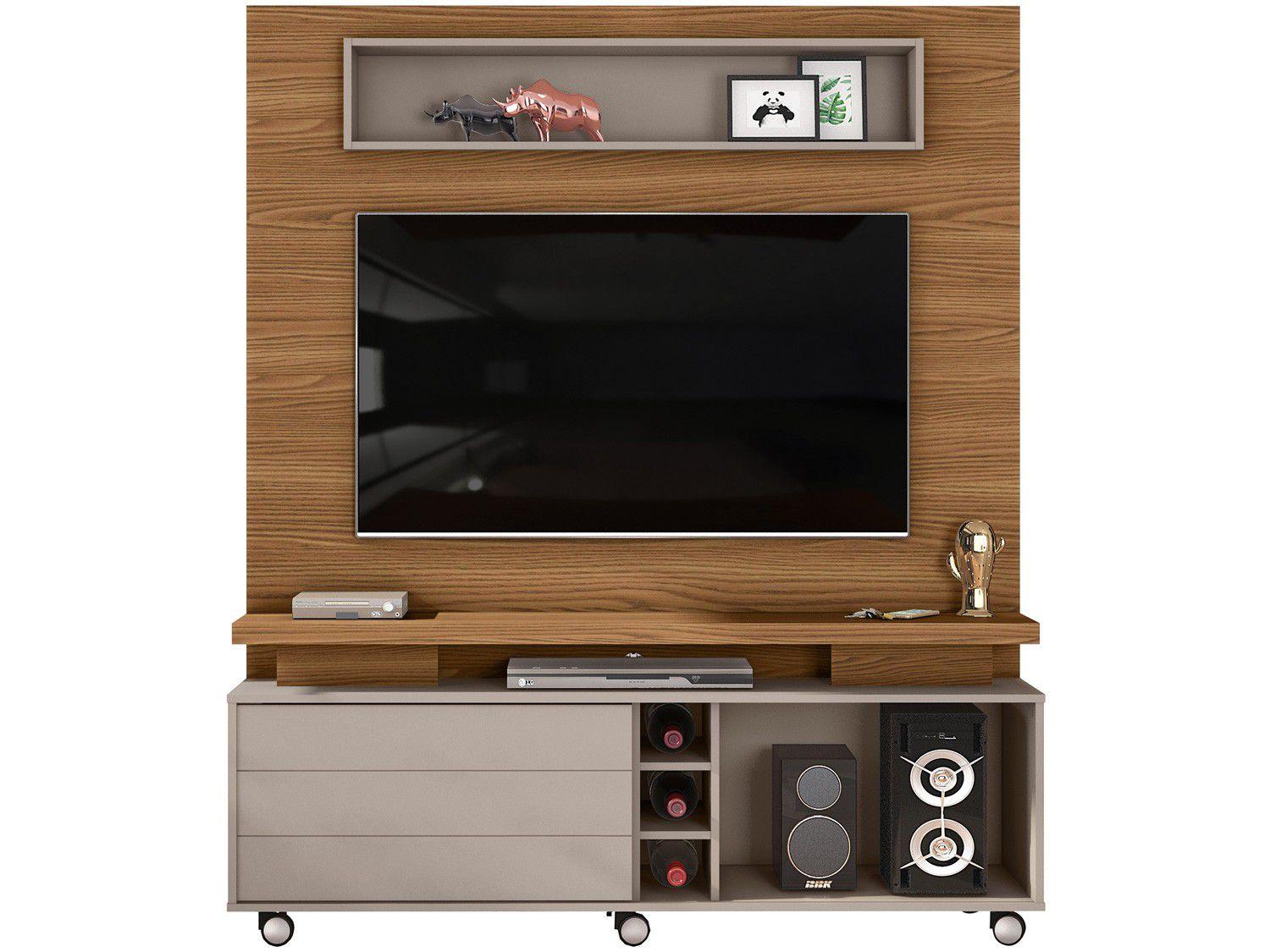Estante Home para TV até 60" 1 Porta DJ Móveis - Quebec