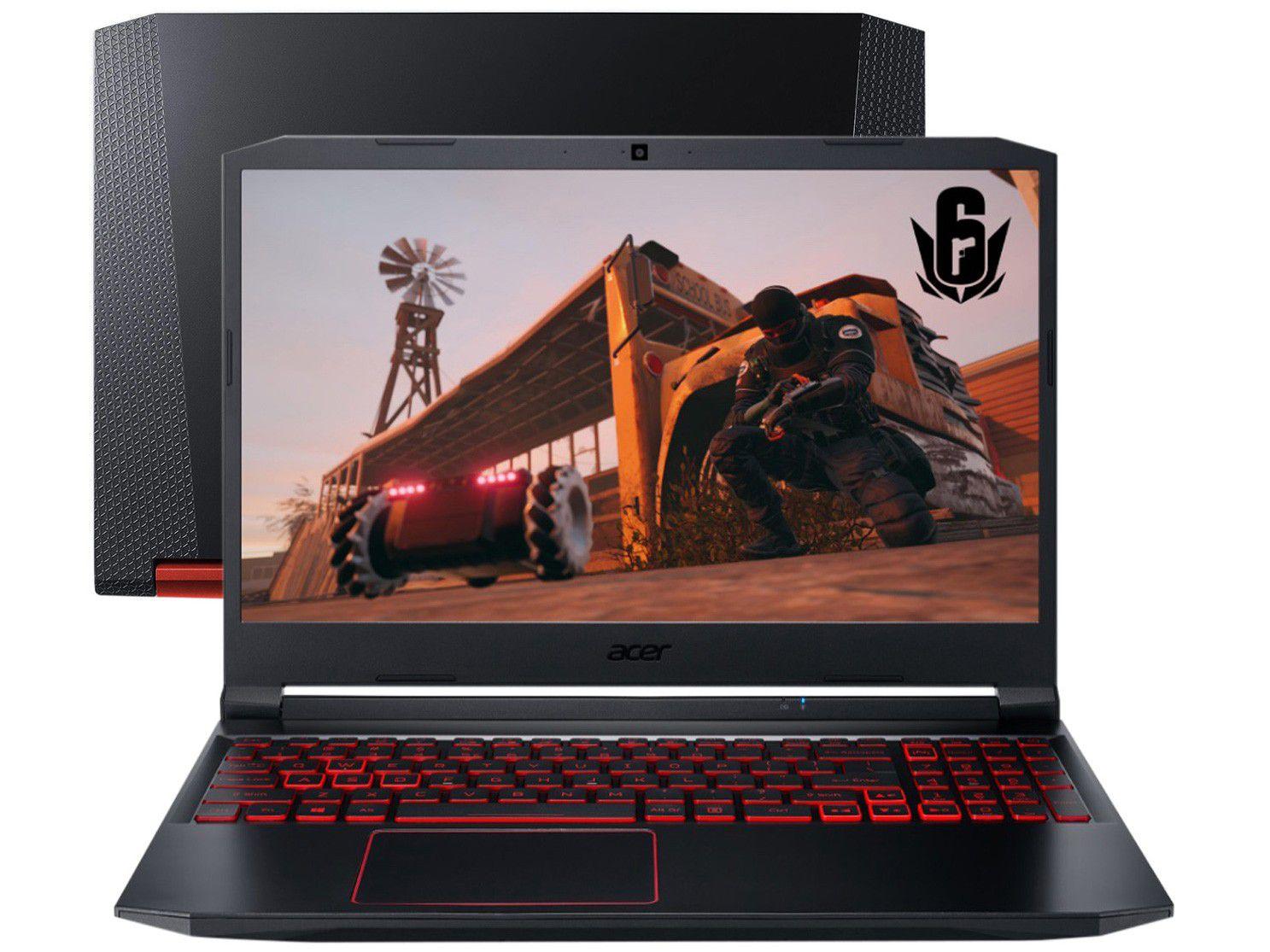 Notebook Gamer Acer Aspire Nitro 5 AN515-55-705U - 8GB 512GB SSD 15,6" LED Full HD Placa de Vídeo 6GB