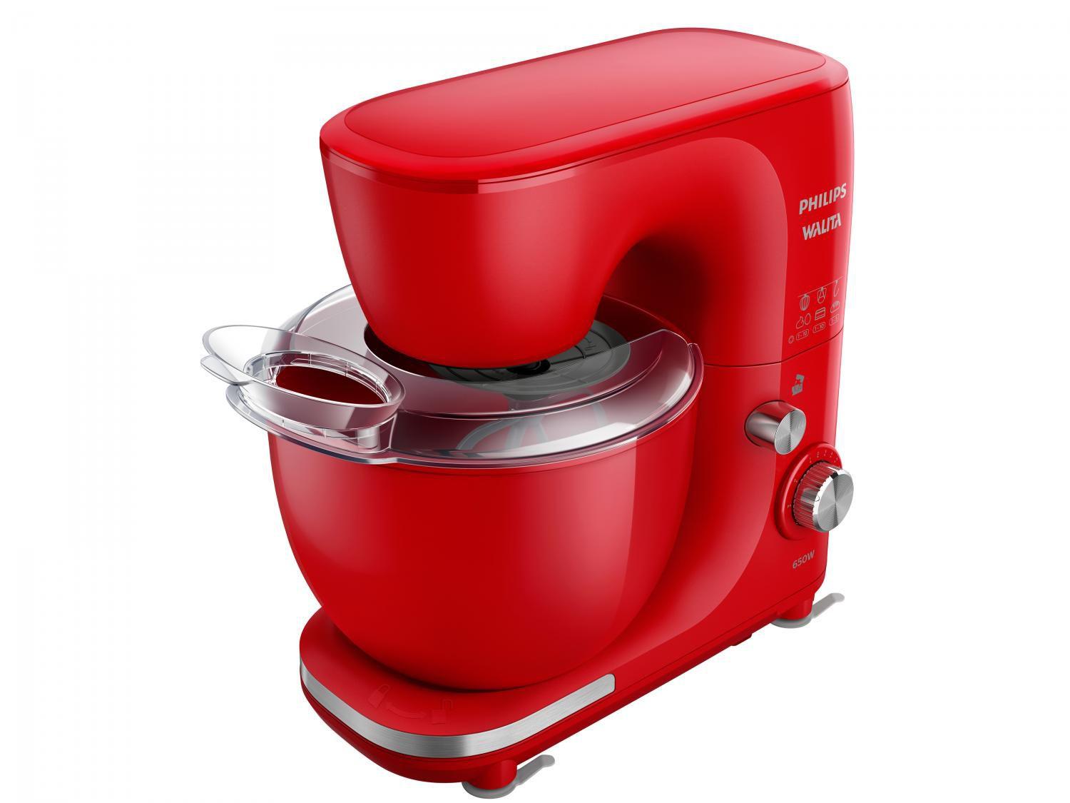 Batedeira Planetária Philips Walita Vermelha 650W - RI7912/41 10 Velocidades