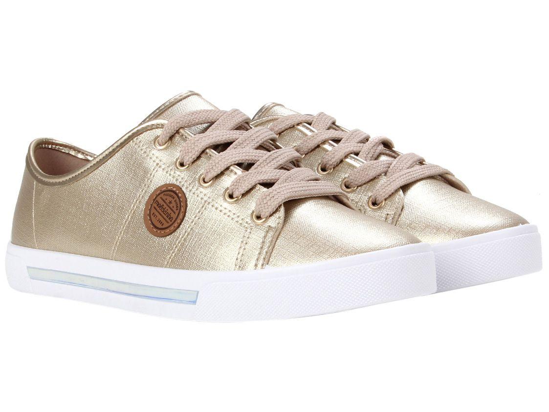 Tênis Infantil Molekinha Feminino Dourado