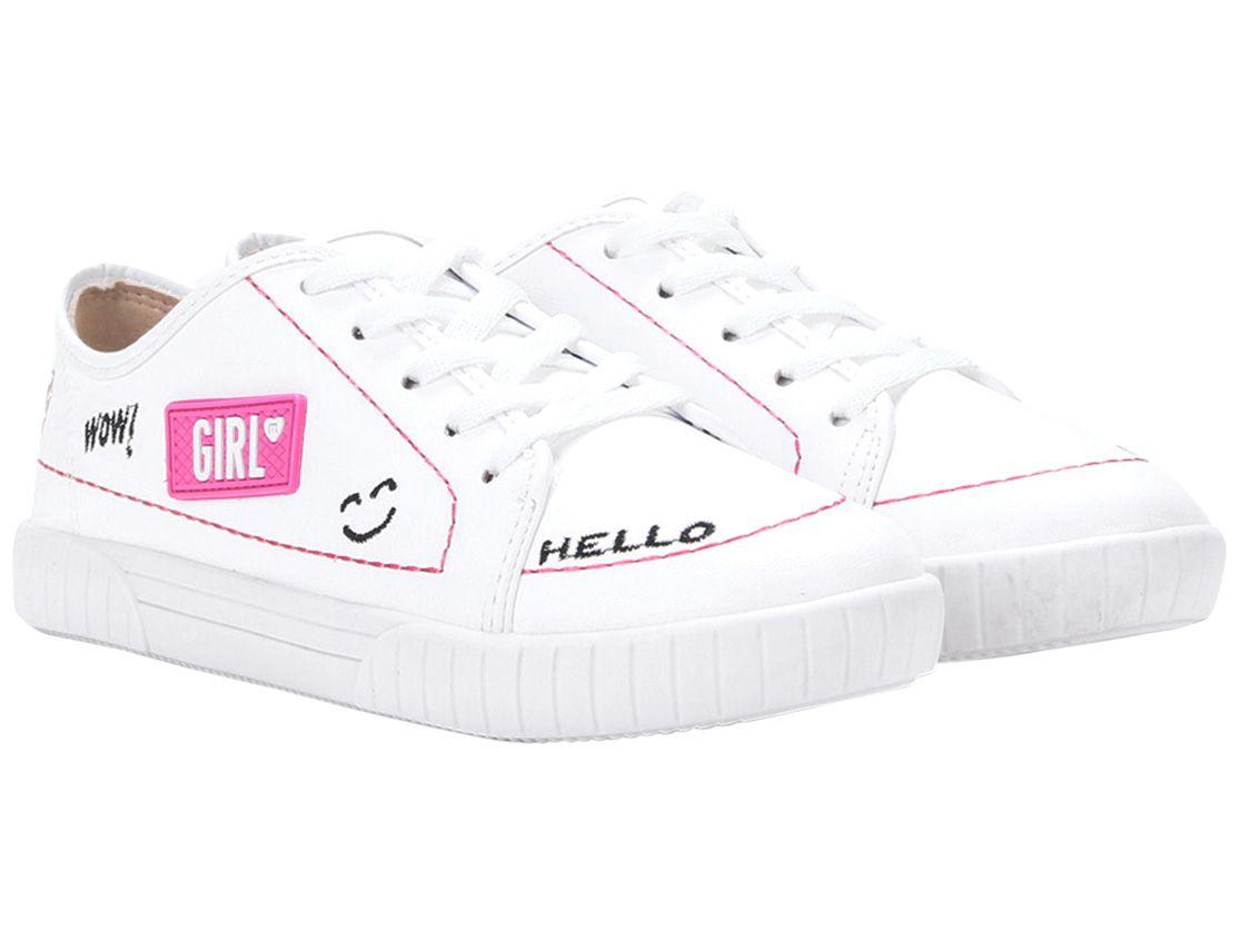 Tênis Infantil Molekinha Hello Branco