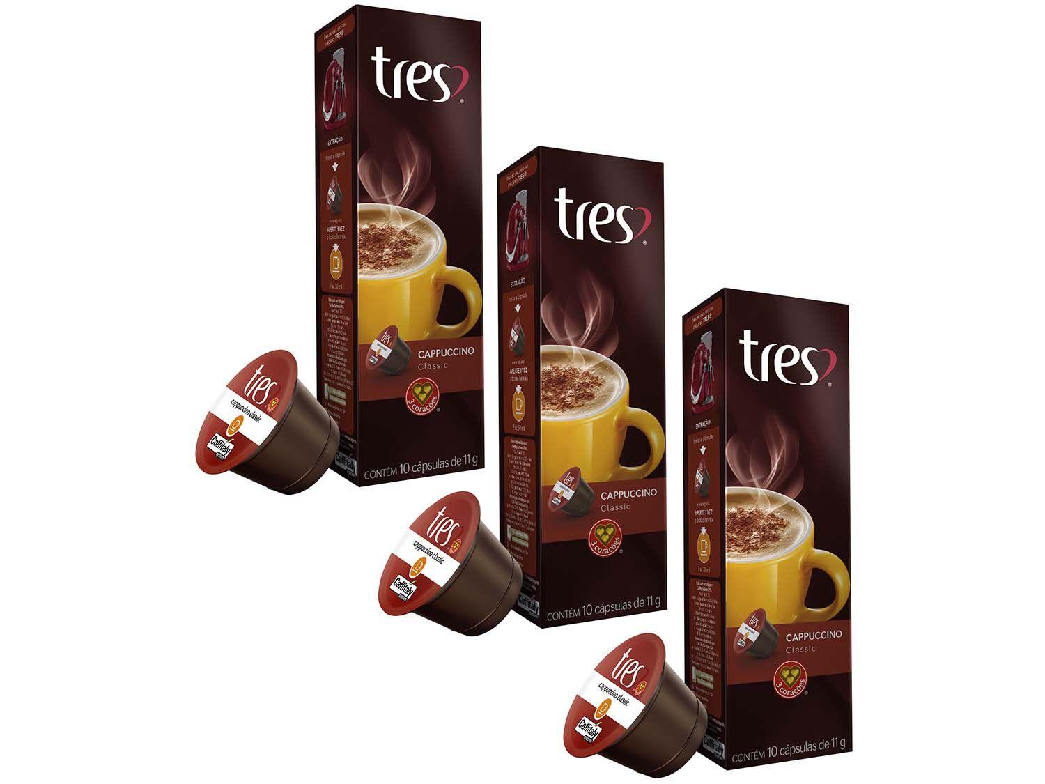 Cápsula de Café 3 Corações Cappuccino TRES - 30 unidades Cappuccino Classic
