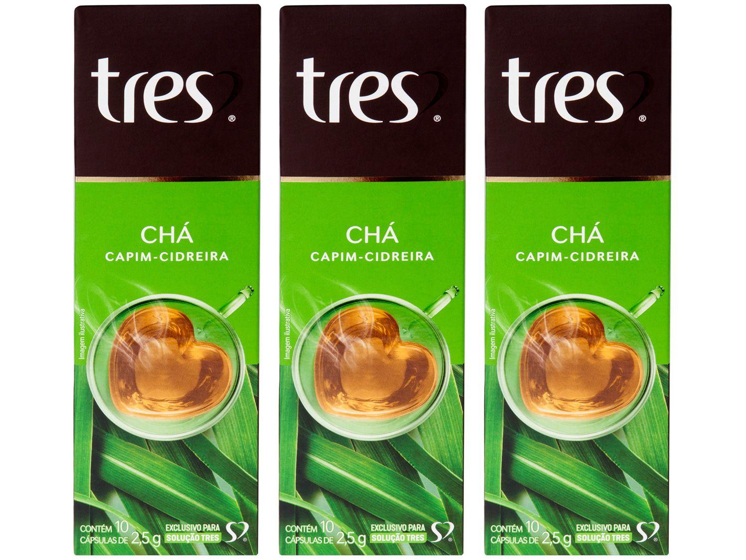 Cápsula de Café 3 Corações Capim Cidreira TRES - 30 unidades