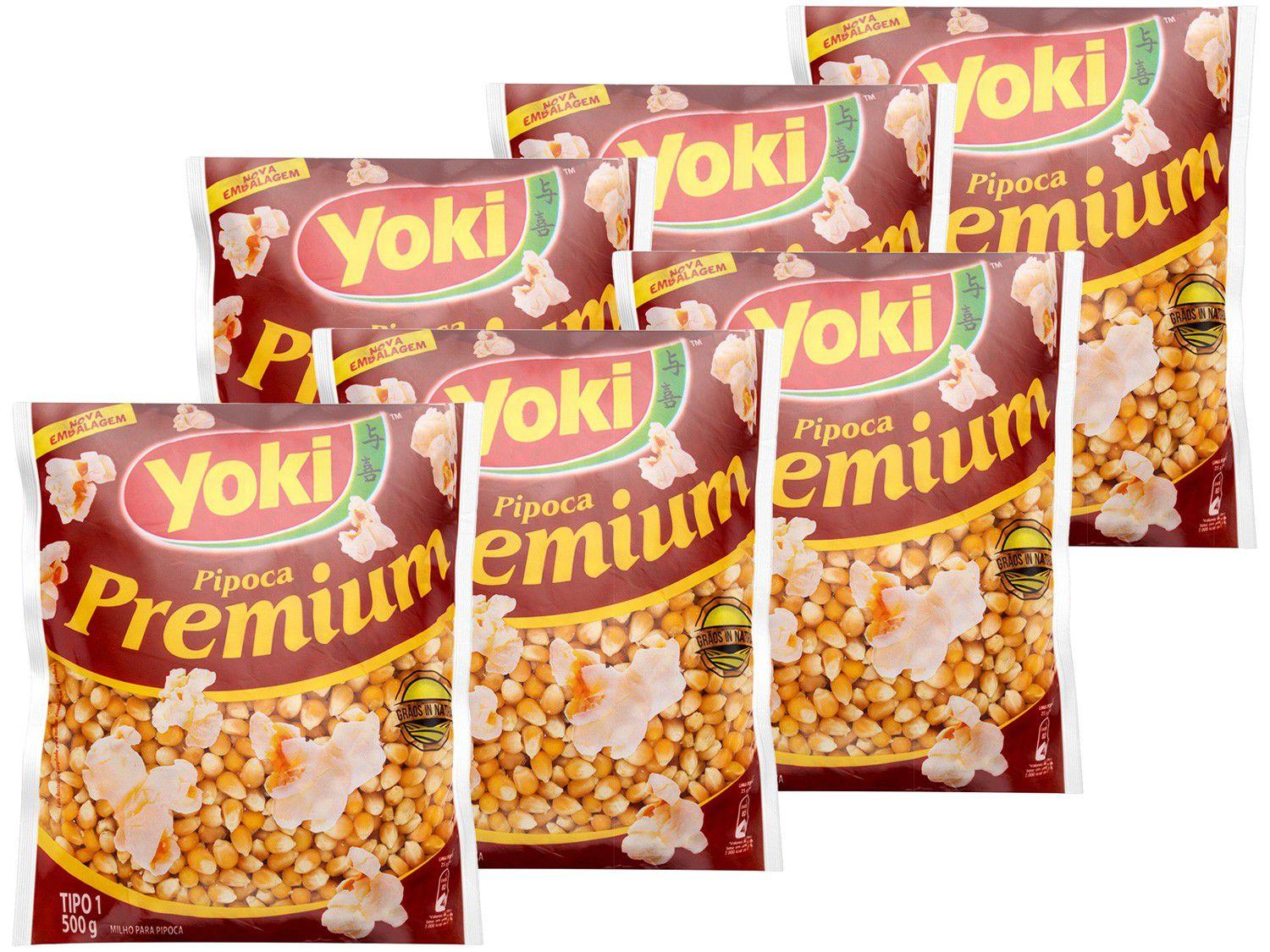 Milho de Pipoca Yoki Premium 500g 6 Unidades