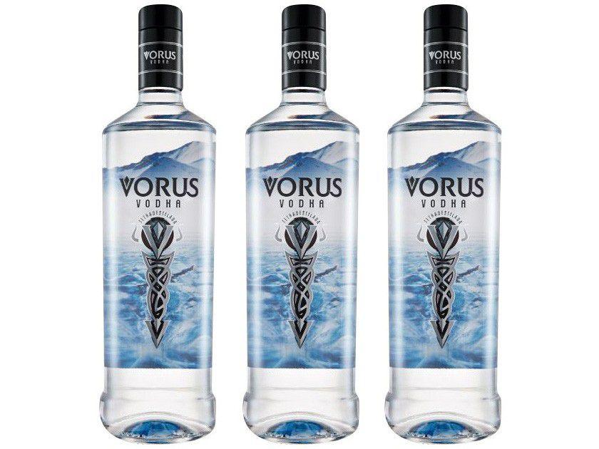 Vodka Salton Vorus 1L - 3 Unidades