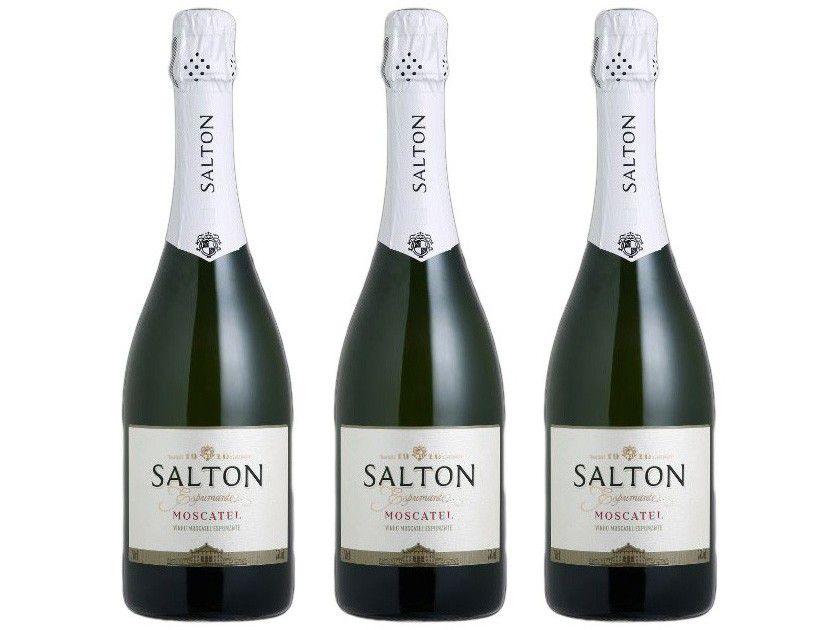 Espumante Branco Doce Salton Moscatel 750ml - 3 Unidades