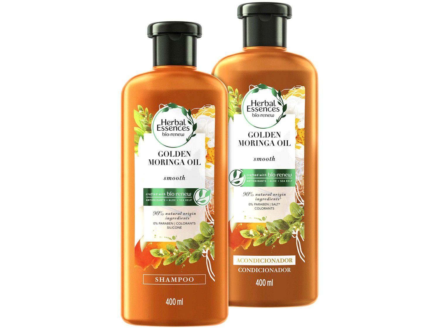 Kit Shampoo e Condicionador Herbal Essences - Óleo de Moringa 400ml