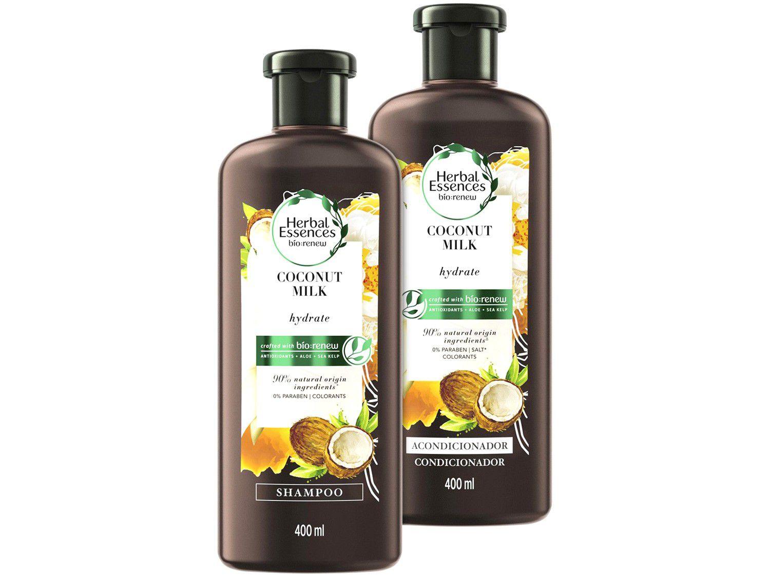 Kit Shampoo e Condicionador Herbal Essences - Leite de Coco 400ml