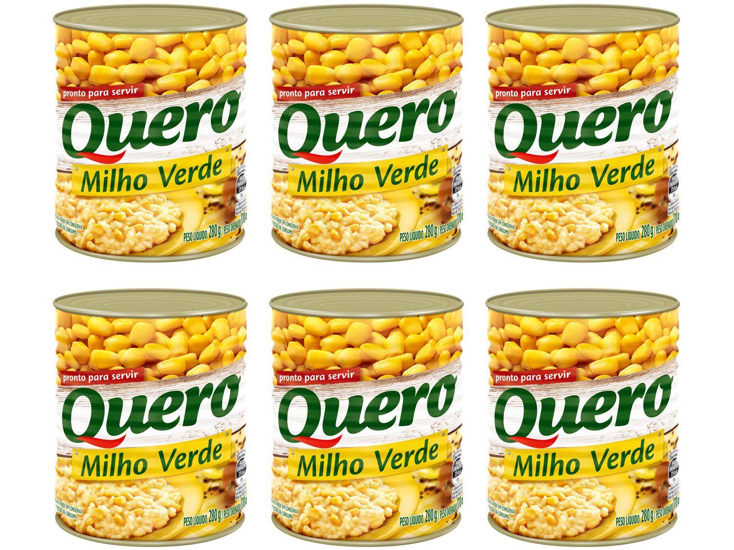 Kit Milho em Conserva Quero Pronto para Servir - 170g 6 Unidades