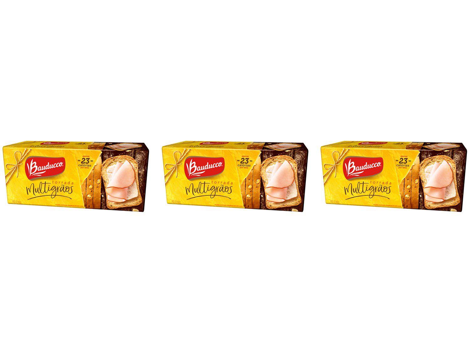 Kit Torrada Bauducco Multigrãos Salgada 142g - 3 Unidades