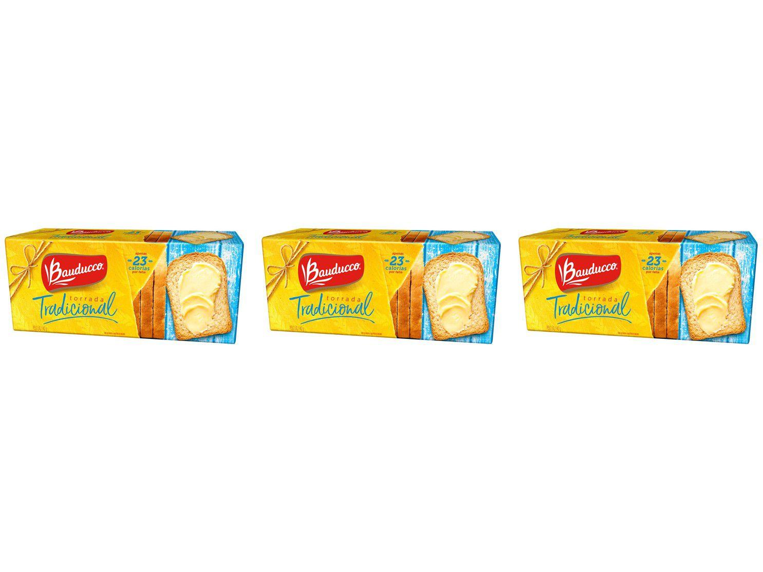 Kit Torrada Bauducco Salgada Tradicional 142g - 3 Unidades