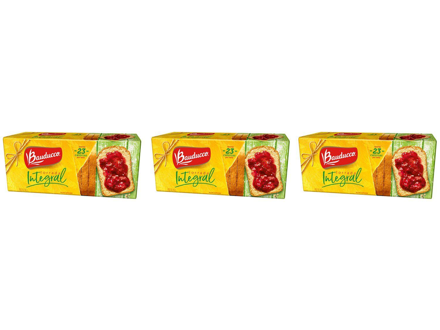 Kit Torrada Bauducco Integral Salgada 142g - 3 Unidades