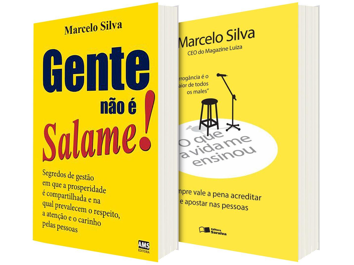 Kit Livros Gente Não é Salame! + O que a Vida Me - Ensinou Marcelo Silva