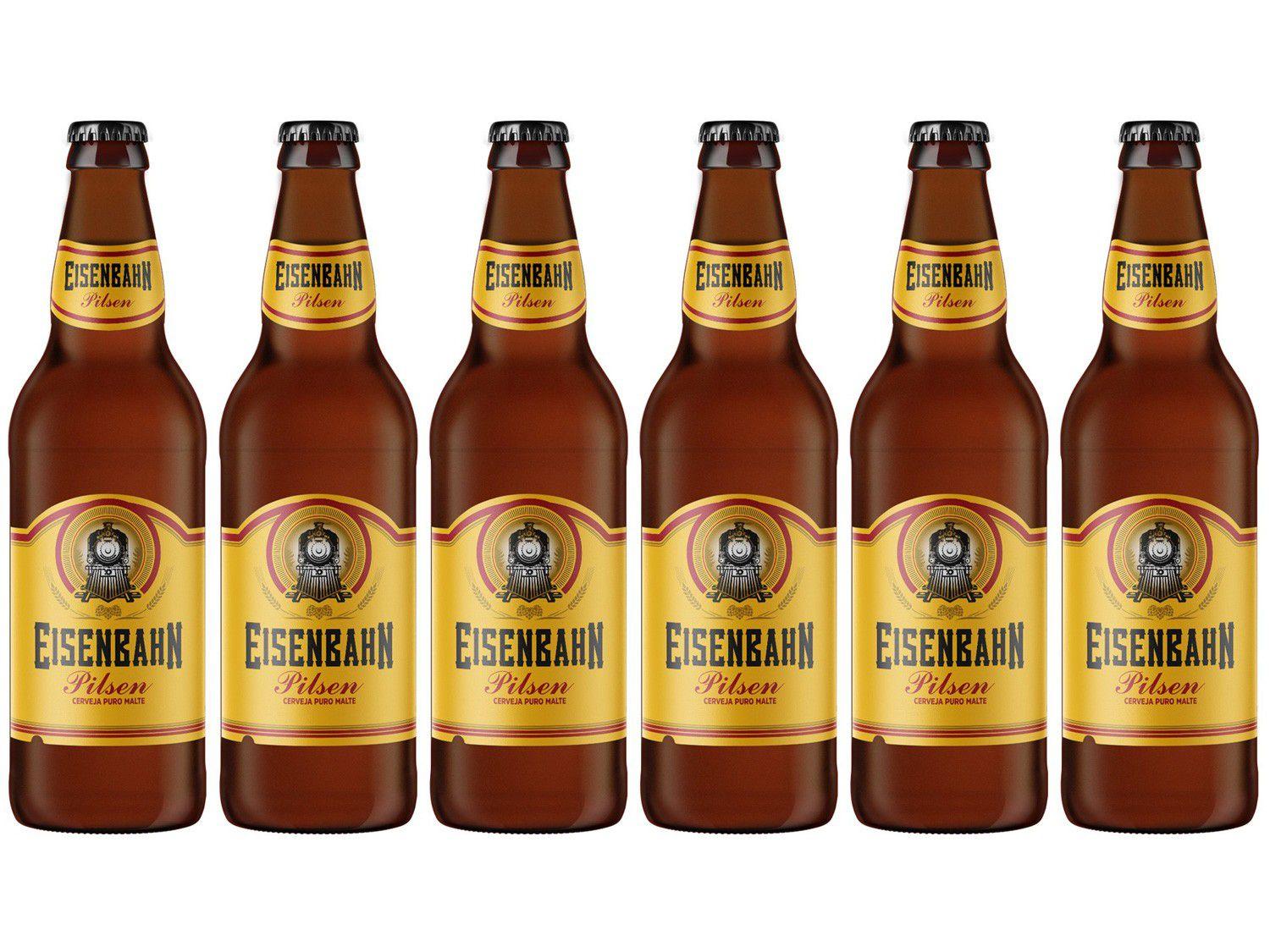 Kit Cerveja Eisenbahn Pilsen 600ml 06 Unidades