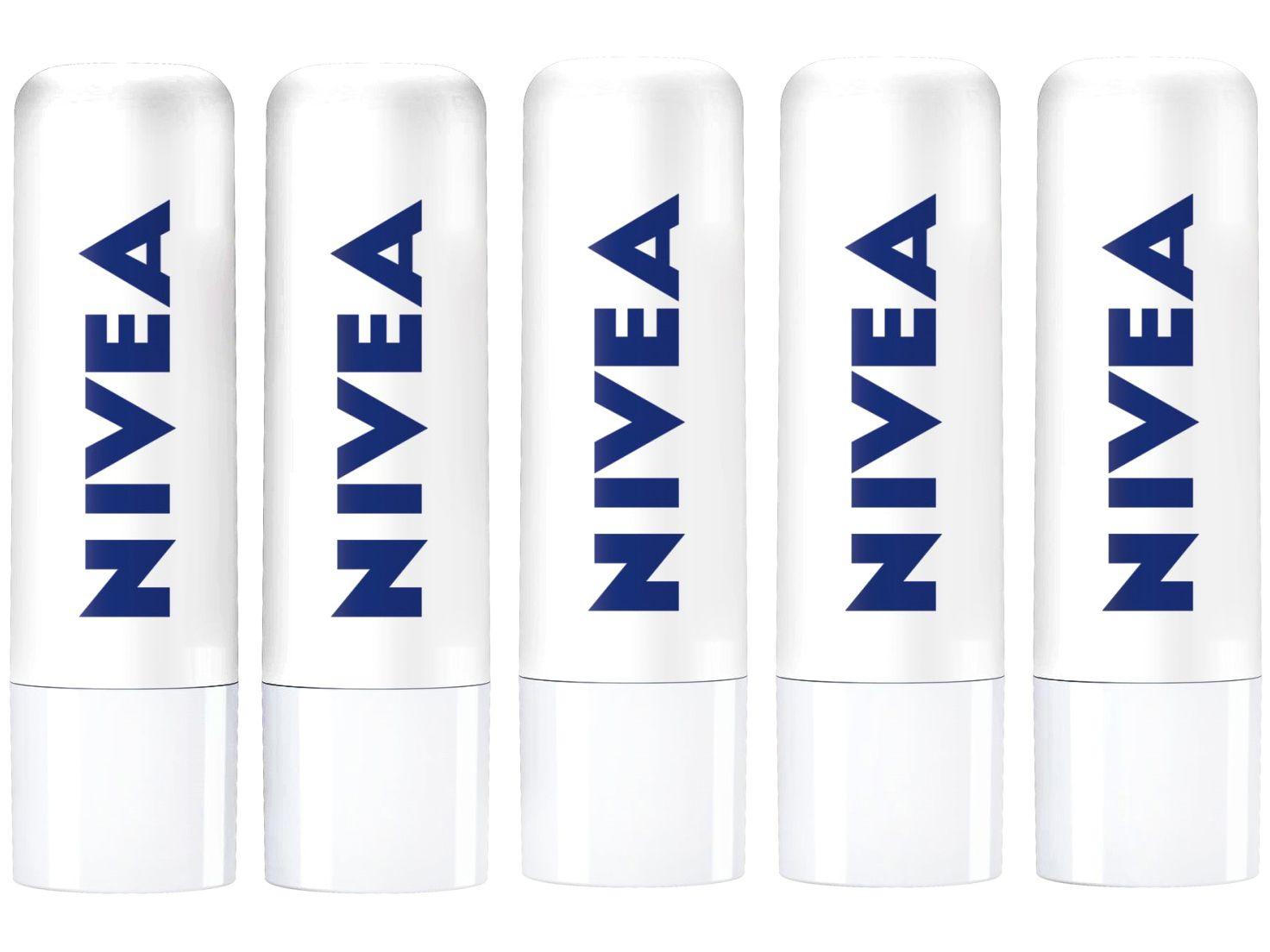 Kit Protetor Labial Nivea Med - Reparação Intensiva 4,8g 5 Unidades