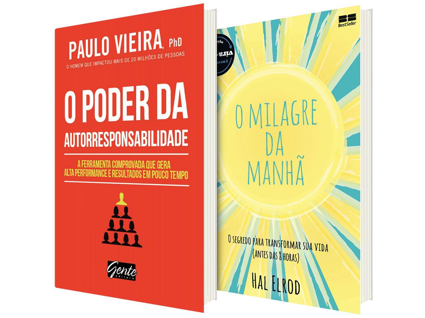 Kit Livros O Milagre da Manhã + O Poder da - Autorresponsabilidade