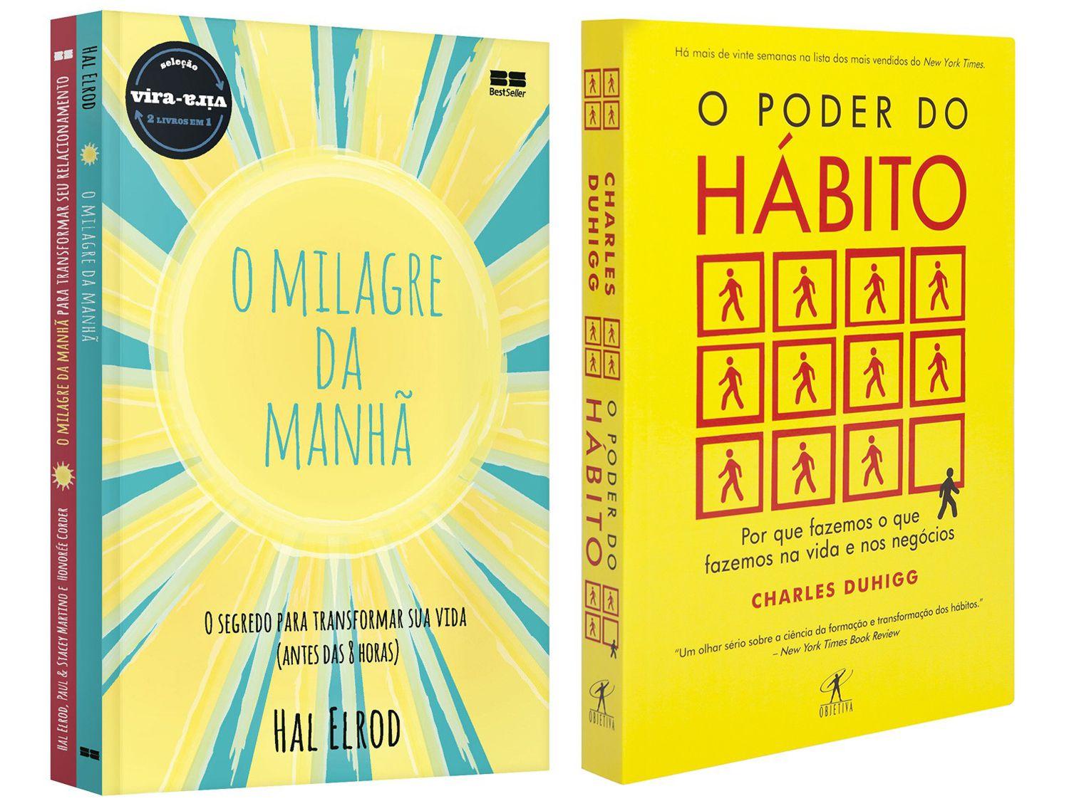 Kit Livros Milagre da Manhã & Milagre da Manhã - Relacionamentos + O Poder do Hábito