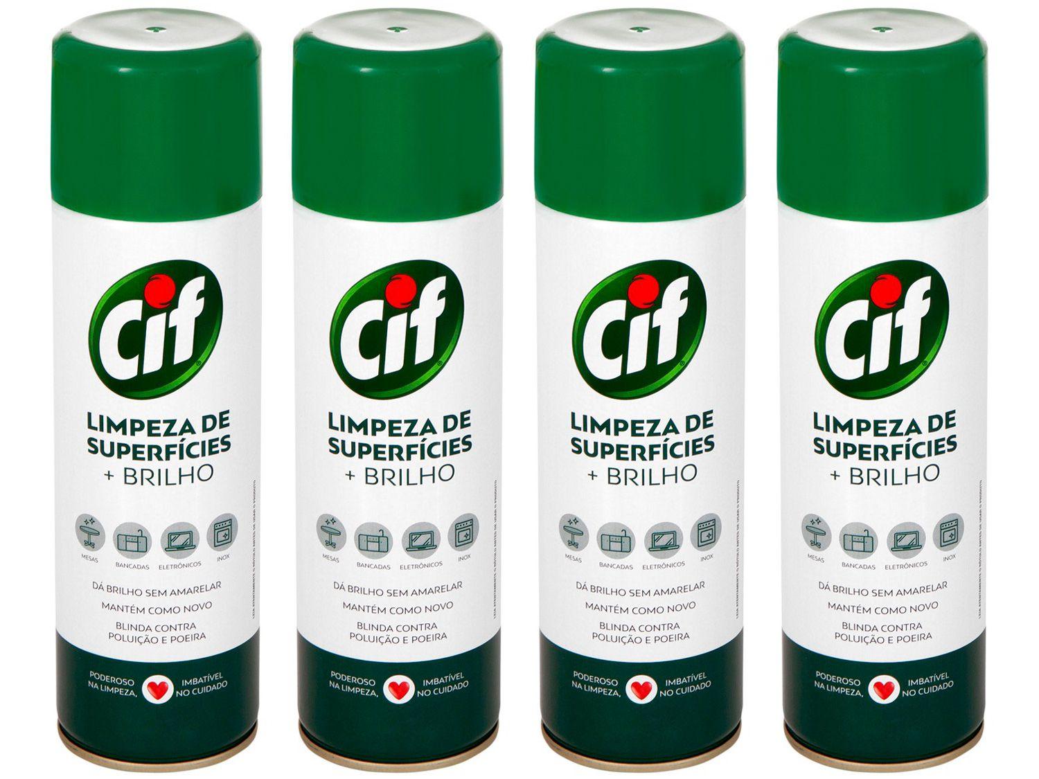 Kit Limpador Multiuso Cif Limpeza de Superfícies - 300ml 4 Unidades