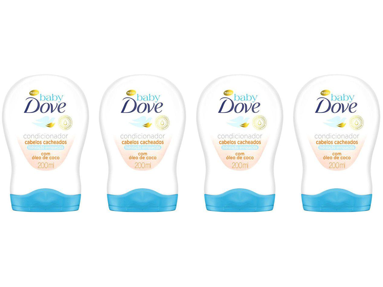 Kit Condicionador Dove Baby Dove - Hidratação Enriquecida 200ml 4 Unidades