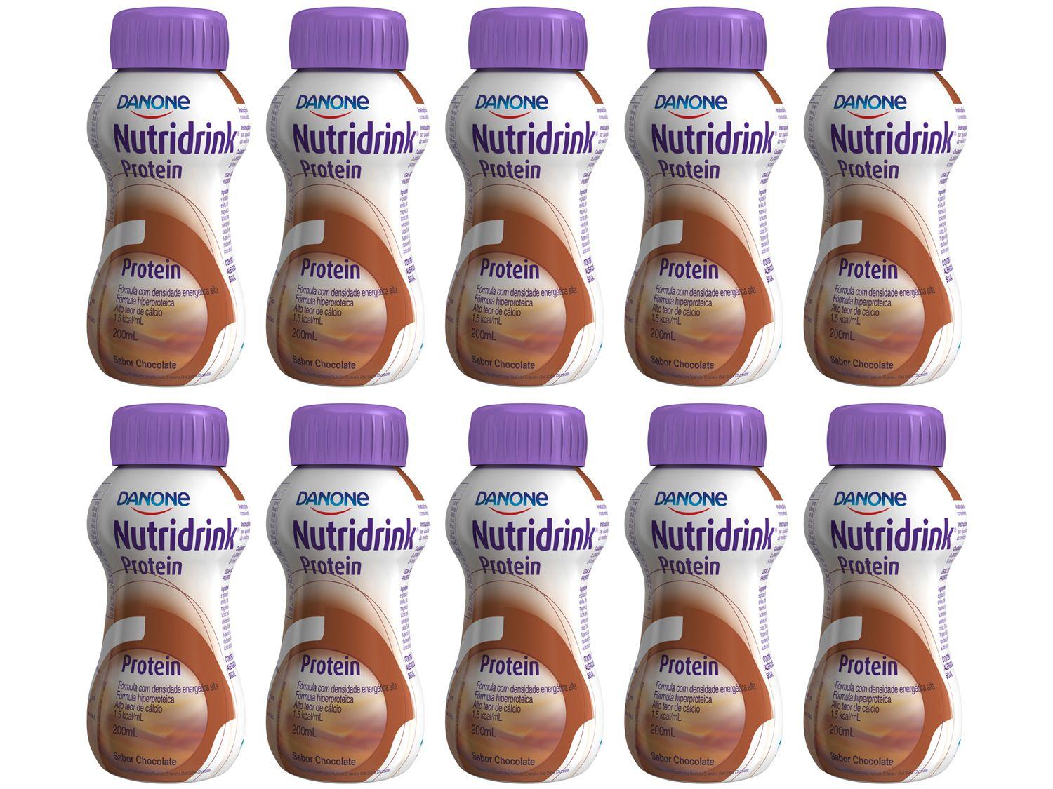 Suplemento Alimentar Adulto Nutridrink Protein - Chocolate 200ml 10 Unidades