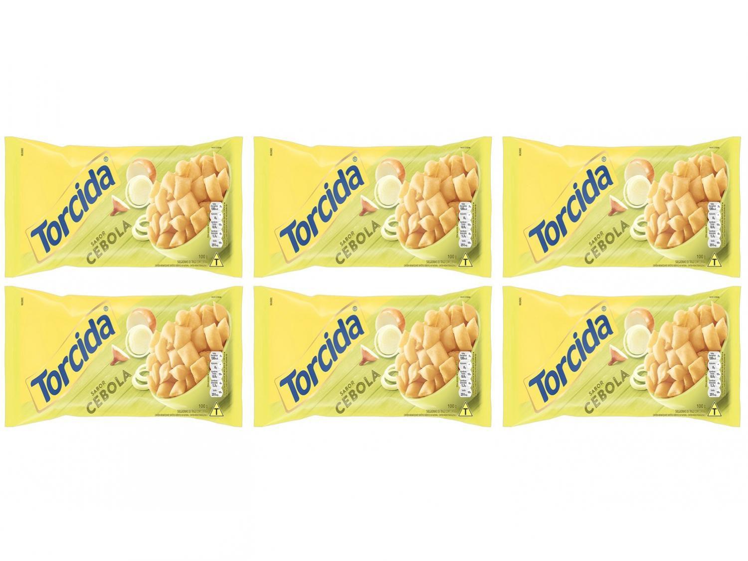 Kit Salgadinho Cebola 100g Torcida - 6 Unidades