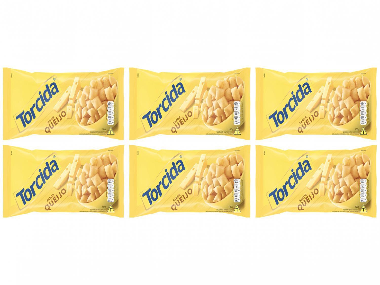 Kit Salgadinho Queijo 100g Torcida - 6 Unidades