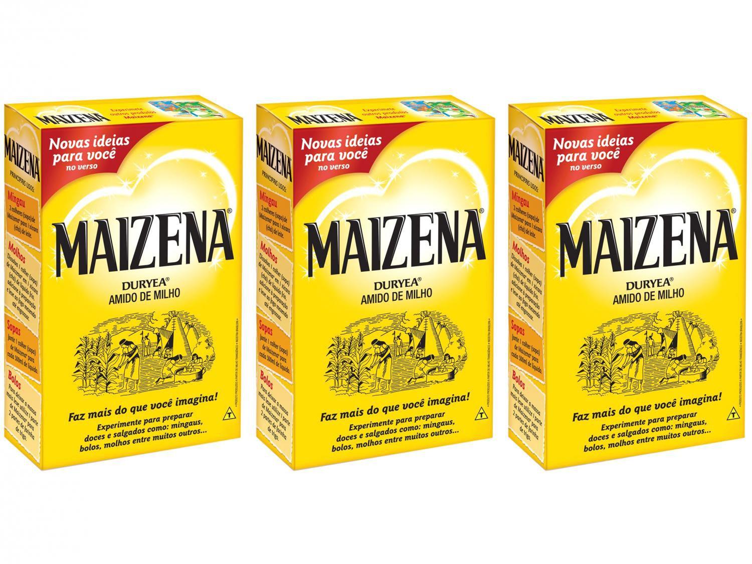 Kit Amido de Milho Maizena 500g - 3 Unidades