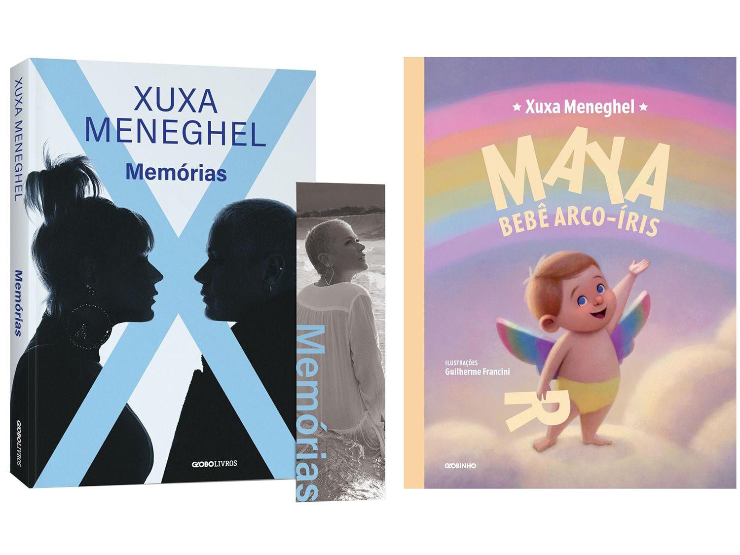 Kit Livros Memórias + Maya Bebê Arco-Íris - Xuxa Meneghel