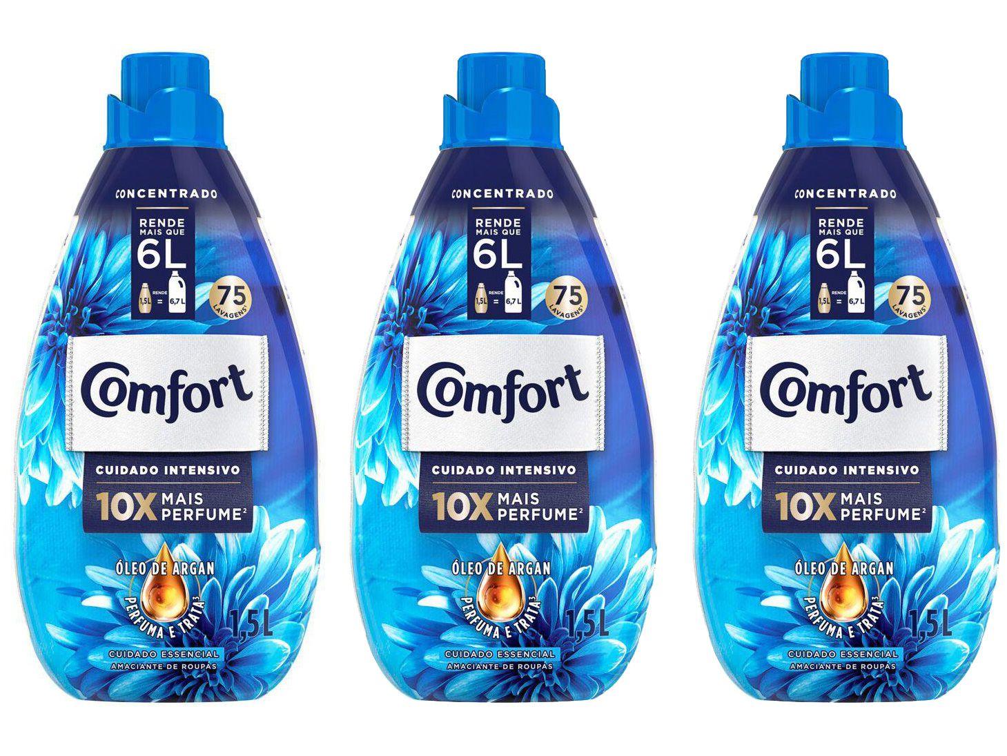 Kit Amaciante Comfort Intense Concentrado 1,5L - 3 Unidades