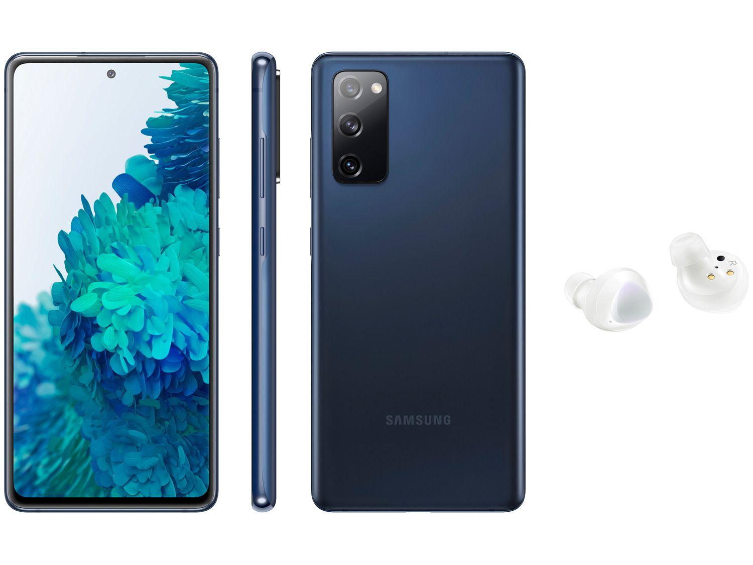 Smartphone Samsung Galaxy S20 FE 256GB Cloud Navy - 8GB RAM + Fone de Ouvido Bluetooth Galaxy Buds+