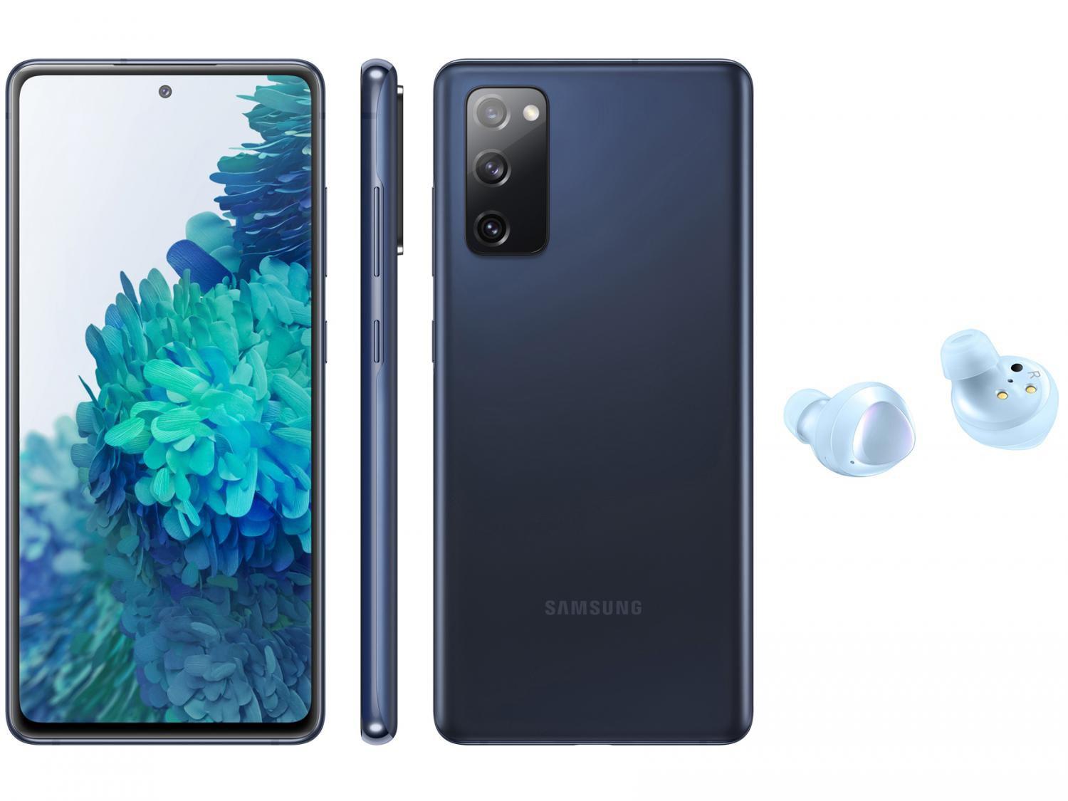 Smartphone Samsung Galaxy S20 FE 256GB Cloud Navy 8GB RAM + Fone de Ouvido  Bluetooth Galaxy
