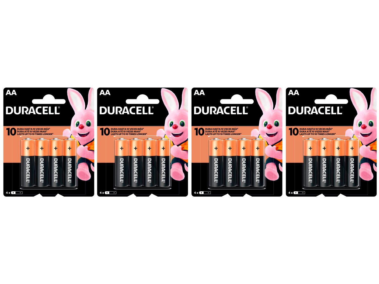 Kit com 16 Unidades de Pilha Alcalina AA Duracell