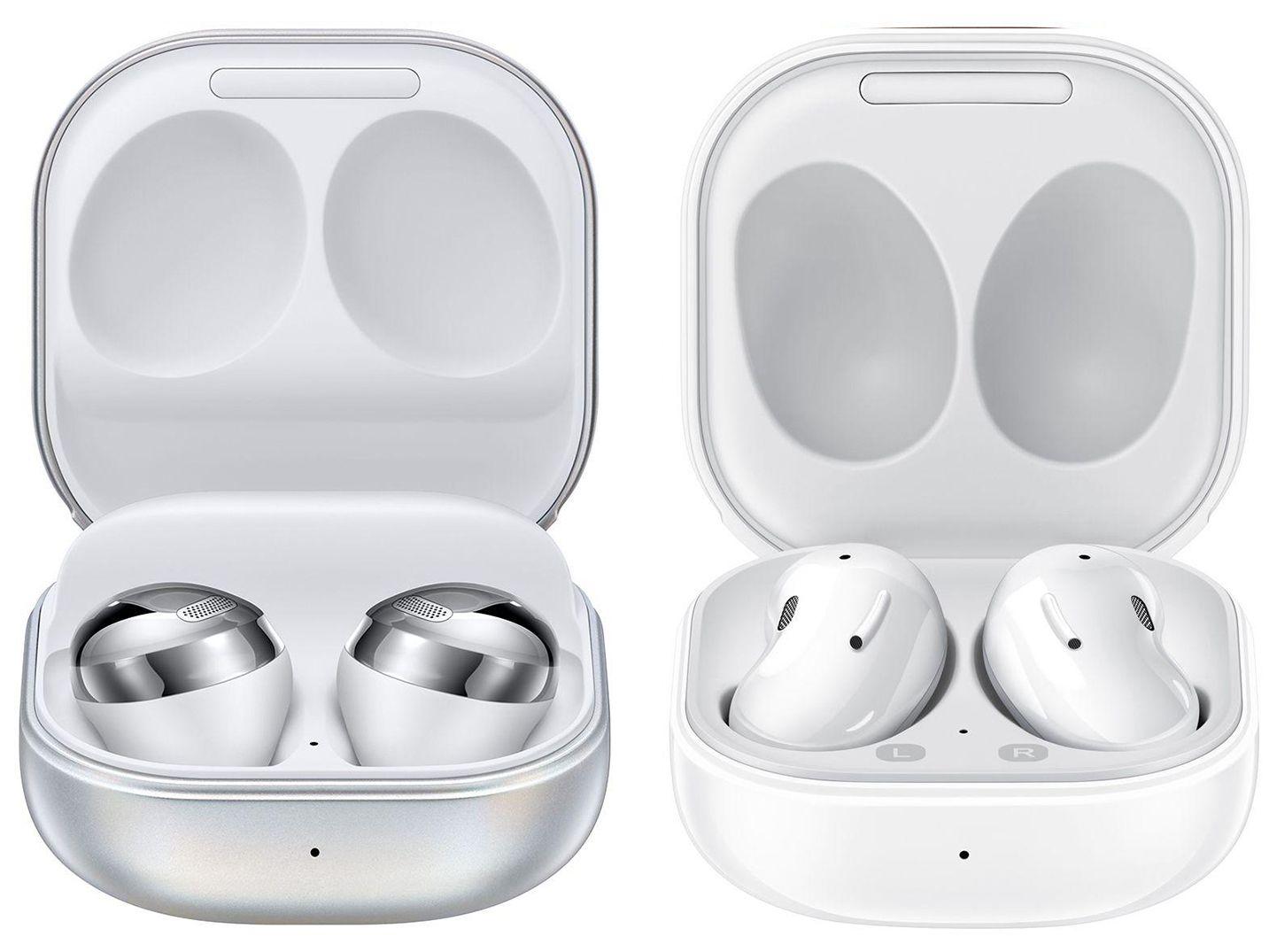 Kit Fone de Ouvido Bluetooth Samsung Galaxy - Buds Pro + Galaxy Buds Live Branco