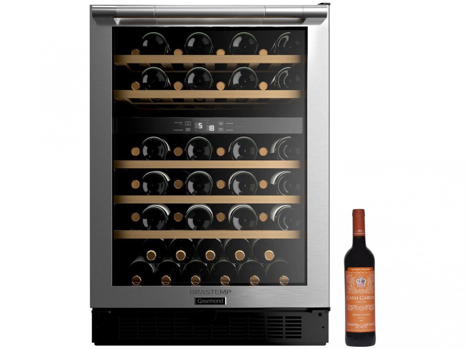 Adega Climatizada Brastemp 51 Garrafas - Gourmand + Vinho Tinto Seco Casal Garcia 750ml