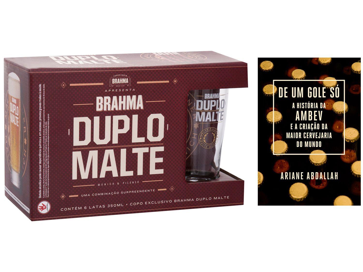 Kit Livro De um Gole Só A história da Ambev - Criação da Maior Cervejaria + Kit Brahma