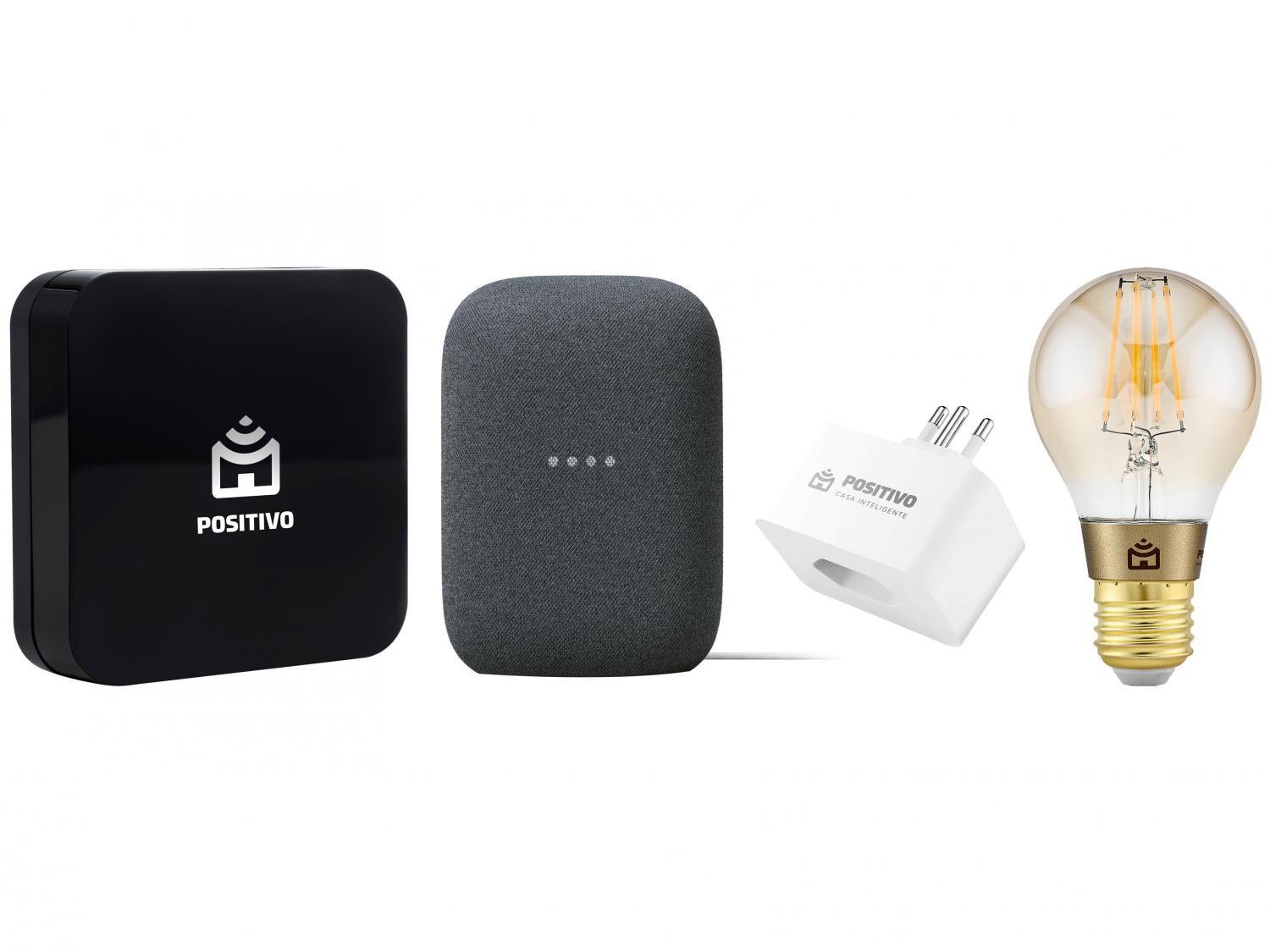 Nest Audio Smart Speaker + Lâmpada Smart - Wi-Fi + Adaptador de Tomada + Controle Inteligente