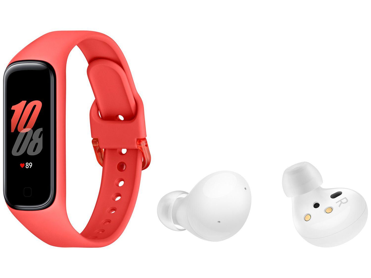 Fone de Ouvido Bluetooth Samsung Galaxy Buds2 - Intra auricular + Smartband Galaxy Fit2
