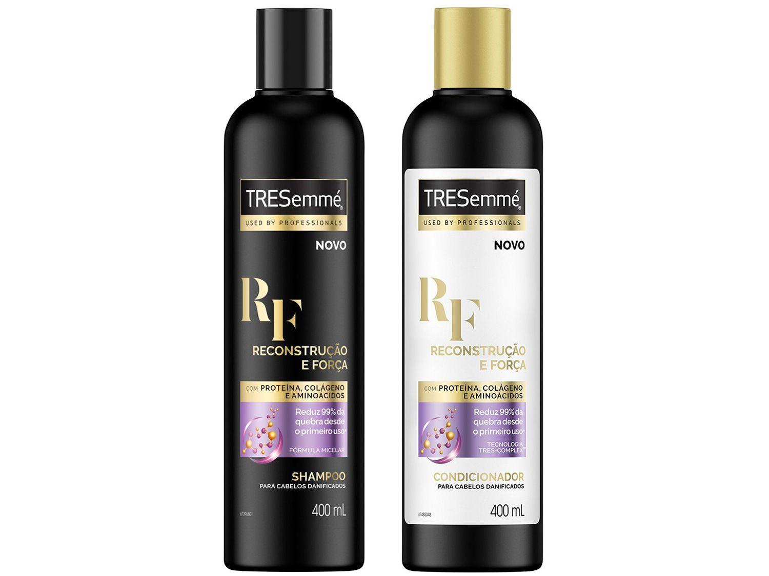 Shampoo e Condicionador TRESemmé Reconstrução e - Força Cabelos Mais Fortes e Resistentes 400ml Cada