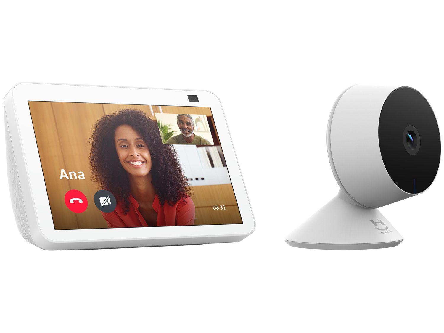 Echo Show 8 2ª Geração Smart Speaker 8" - com Alexa + Câmera Inteligente Wi-Fi Geonav