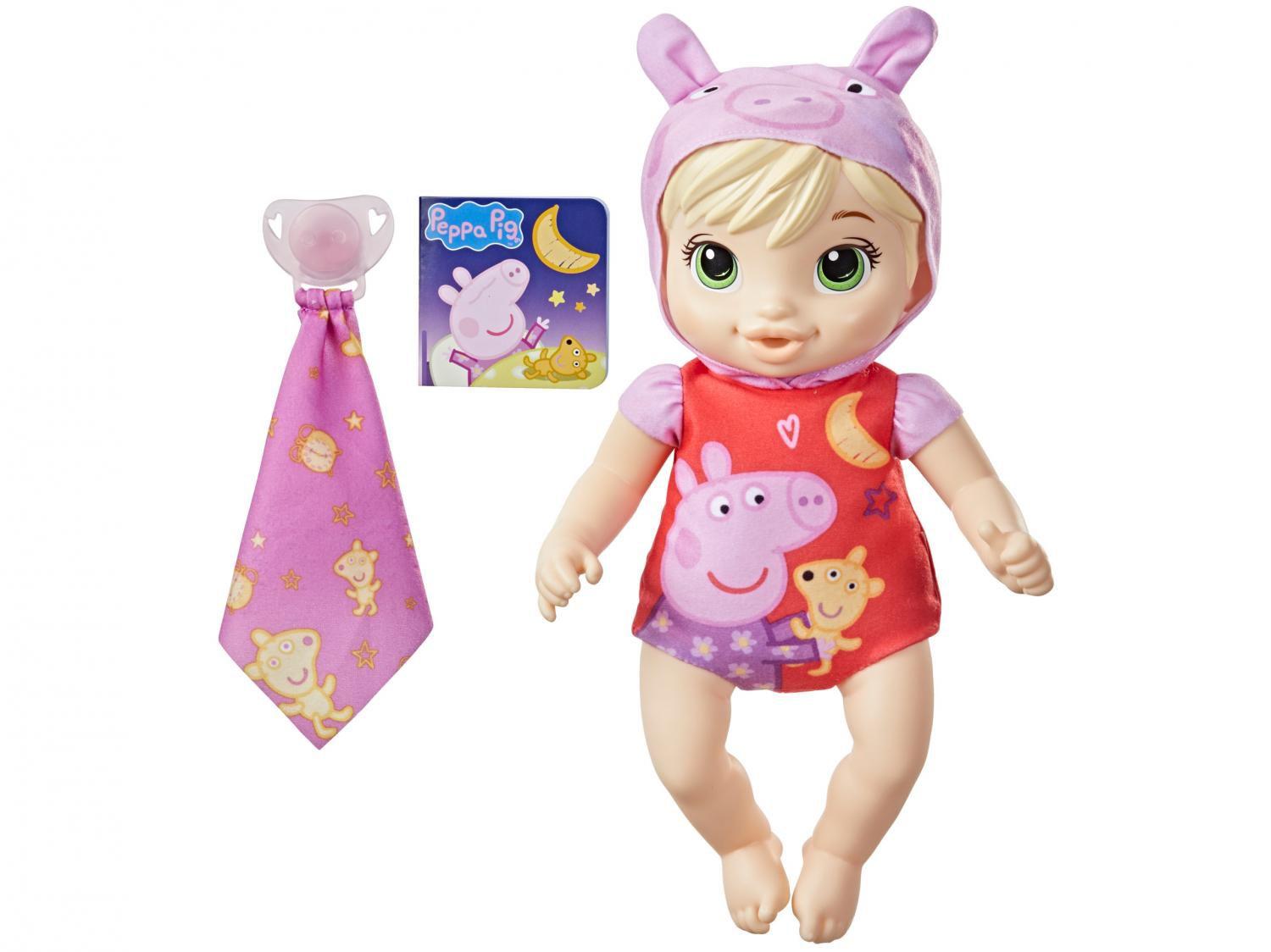 Boneca Baby Alive Boa Noite Peppa - com Acessórios Hasbro