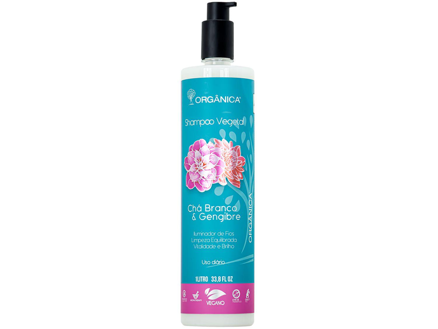 Shampoo Orgânica Puro Vegetal Branco & Gengibre - 1L