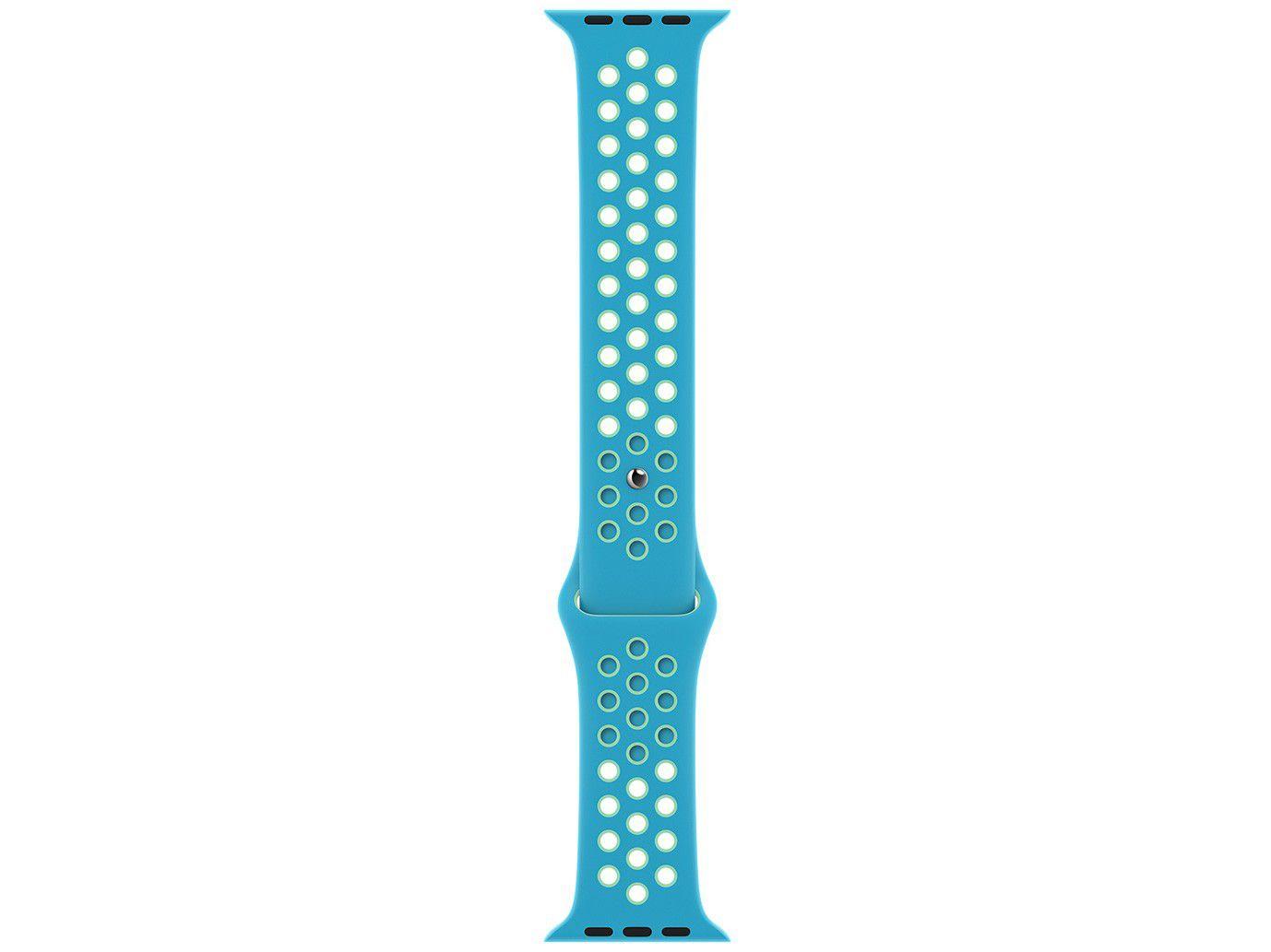 Pulseira Apple Watch Esportiva Nike Apple 40mm - Chlorine Blue/Green Glow Original