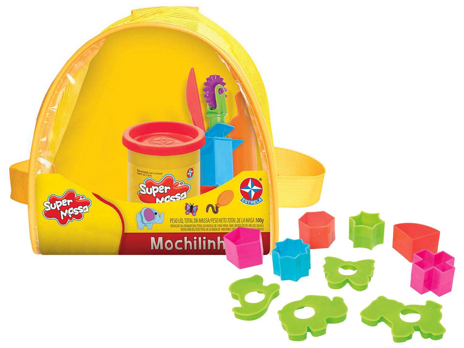 Massinha Super Massa Mochilinha Estrela - com Acessórios