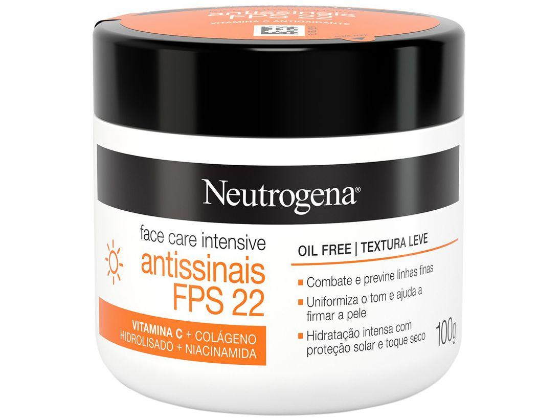 Creme Hidratante Facial Neutrogena - Face Care Intensive 22 FPS 100g