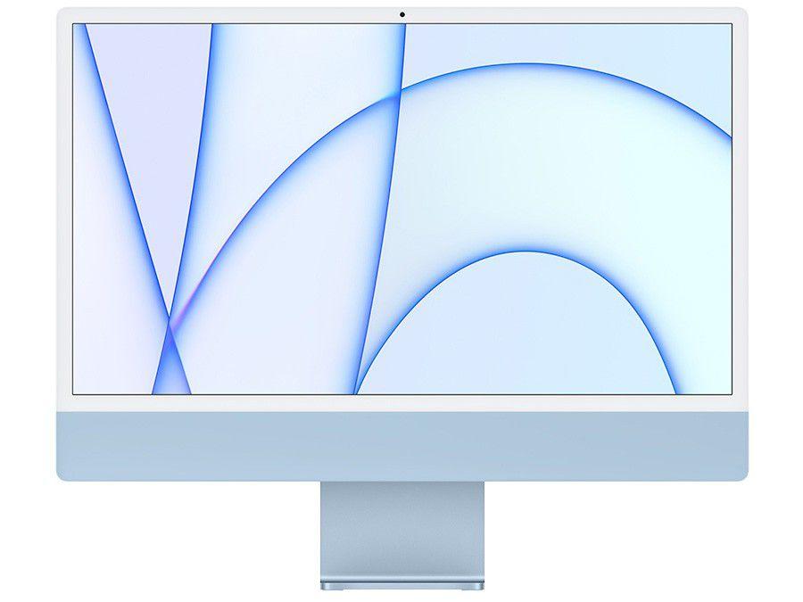 iMac 24" Tela Retina 4.5K Apple M1 (8 CPU e 8 GPU) - 512GB com Touch ID Azul